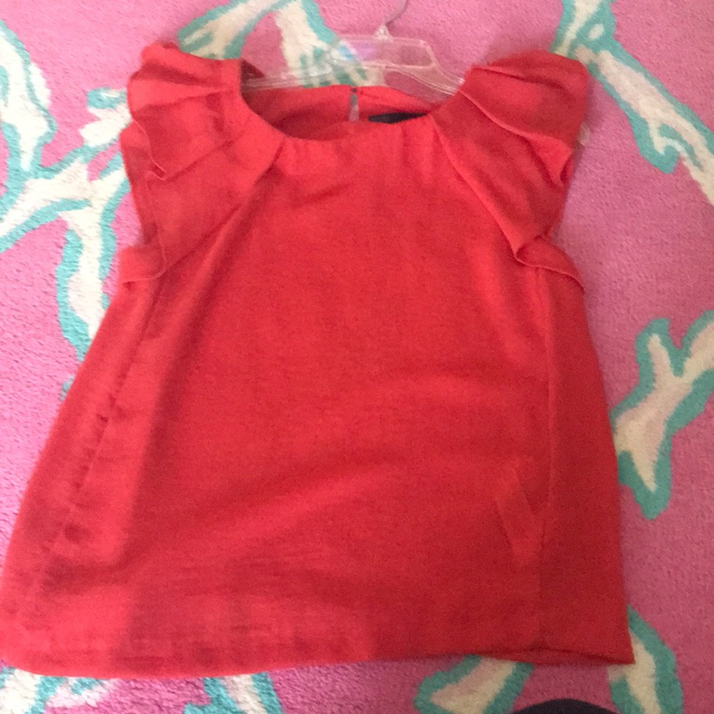 Red blouse